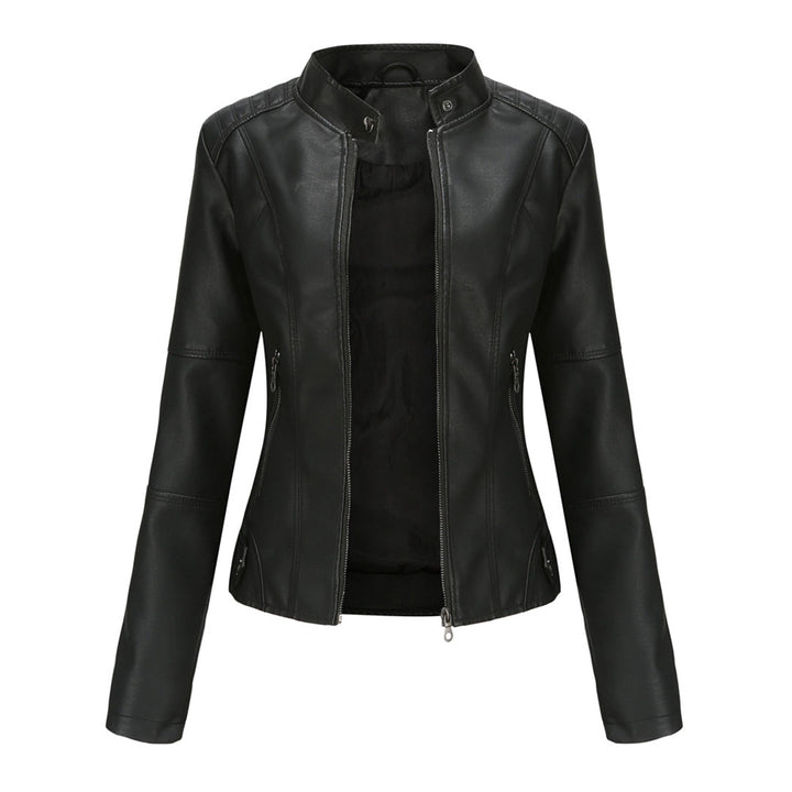 Stilla | Læderjakke - Biker-stil & Ståkrave-detalje