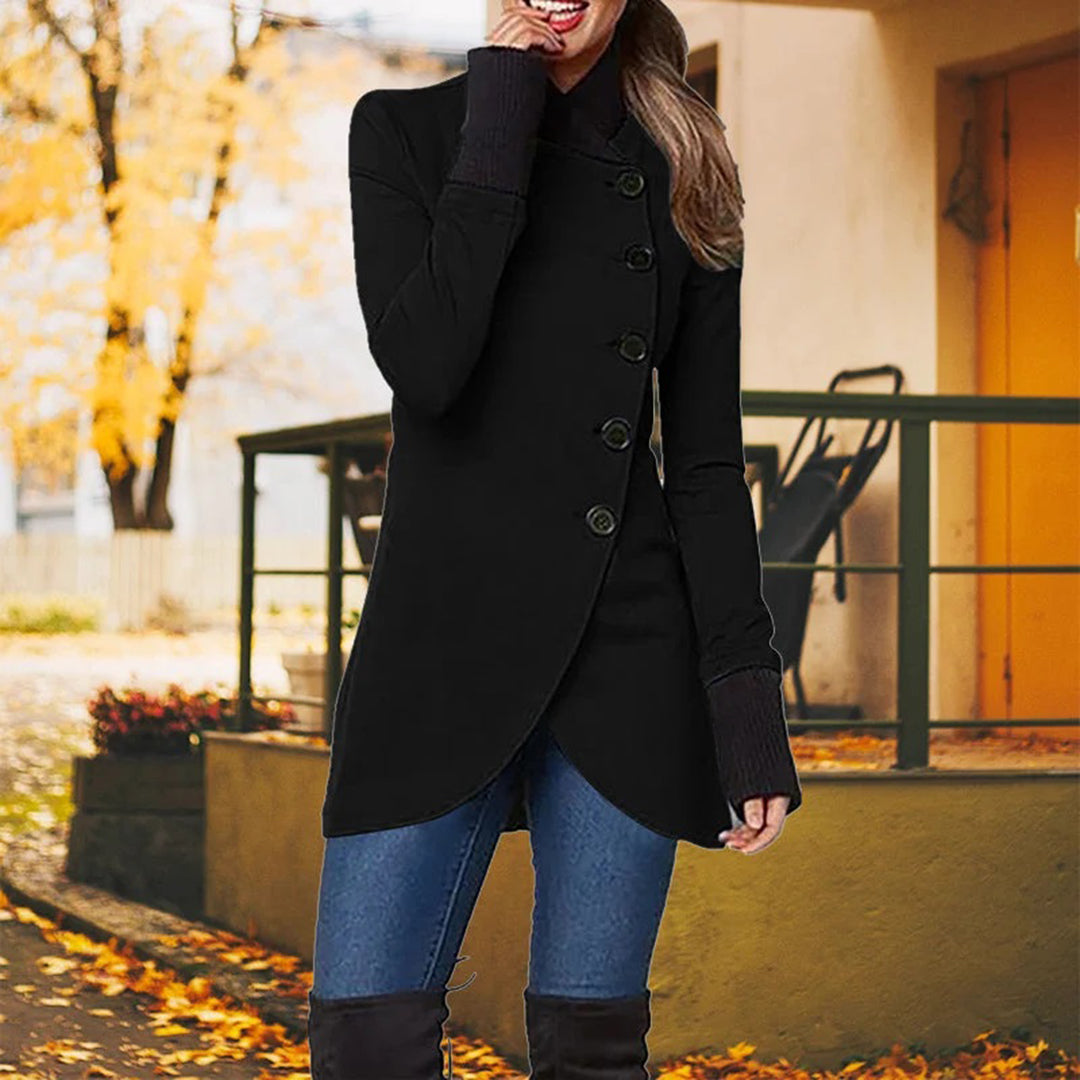Stilla | Elegant Og Trendy Jakke Med Asymmetrisk Lukning Til Kvinder