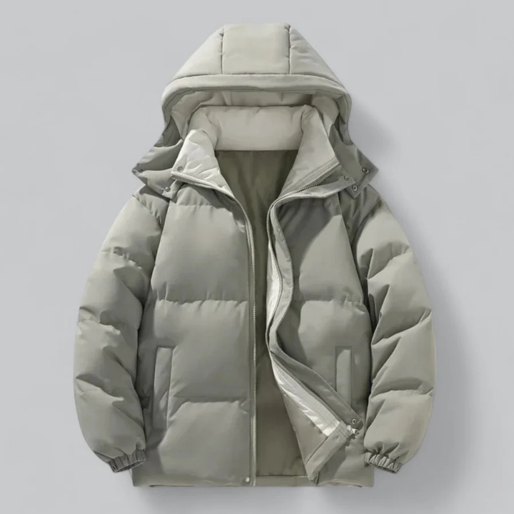 Stilla | Isoleret Hoodie-Pufferjakke til mænd — Klar til vinter