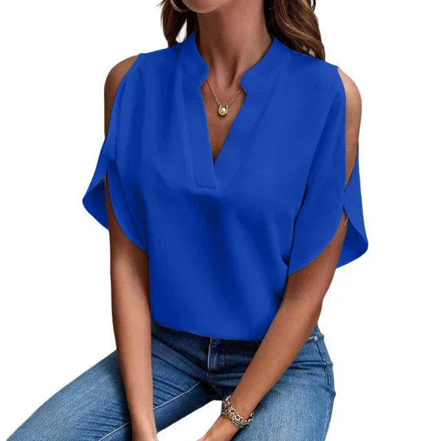 Stilla | Bluse Damer Åbne Skuldre Og V Udsnit