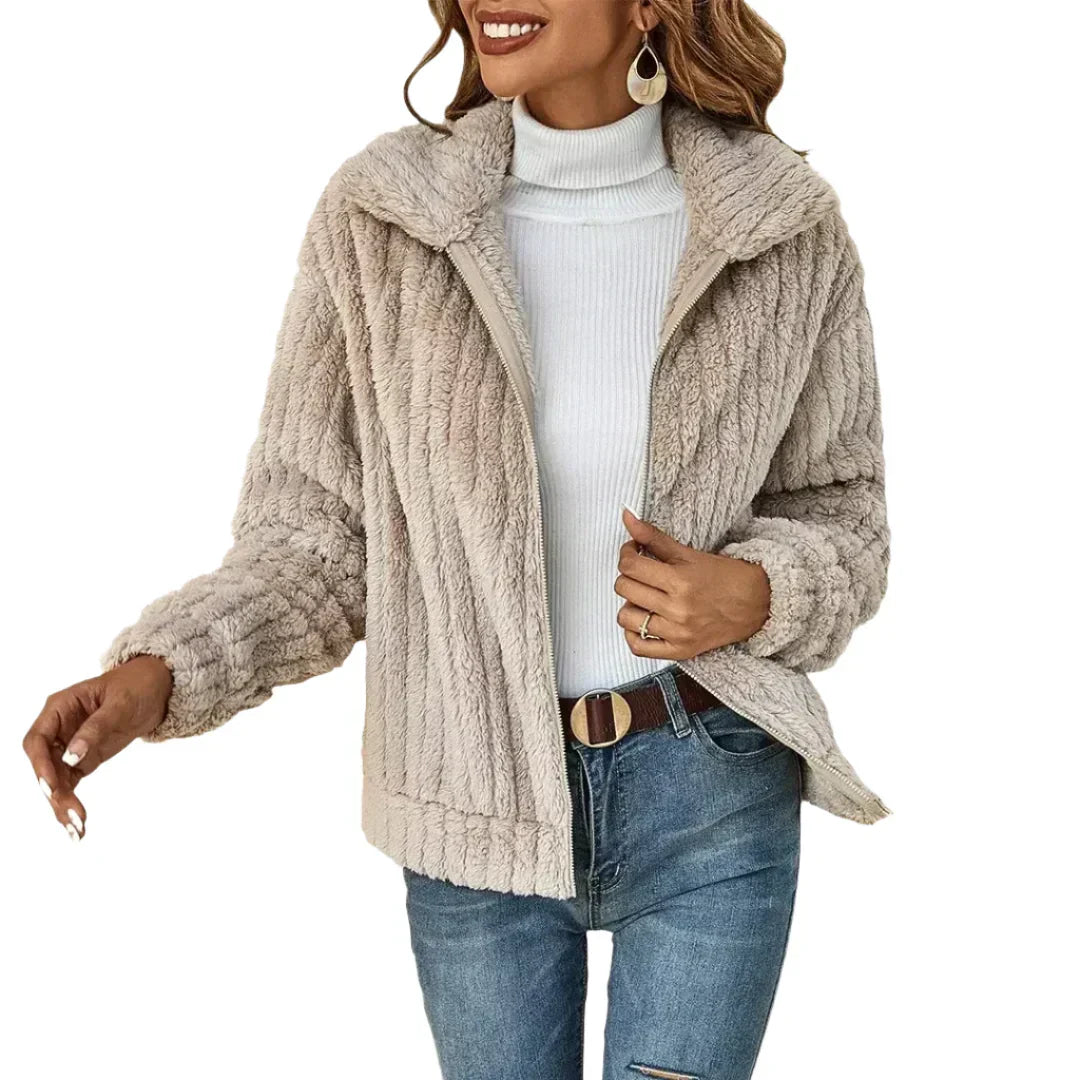 Stilla | Luksuriøs Plush-Fleece-Jakke