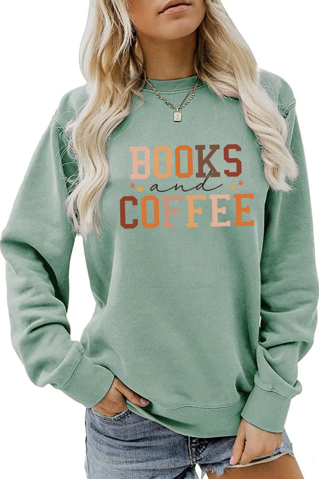 Stilla | Bøger Café Bogstaver Trykte Sweatshirts
