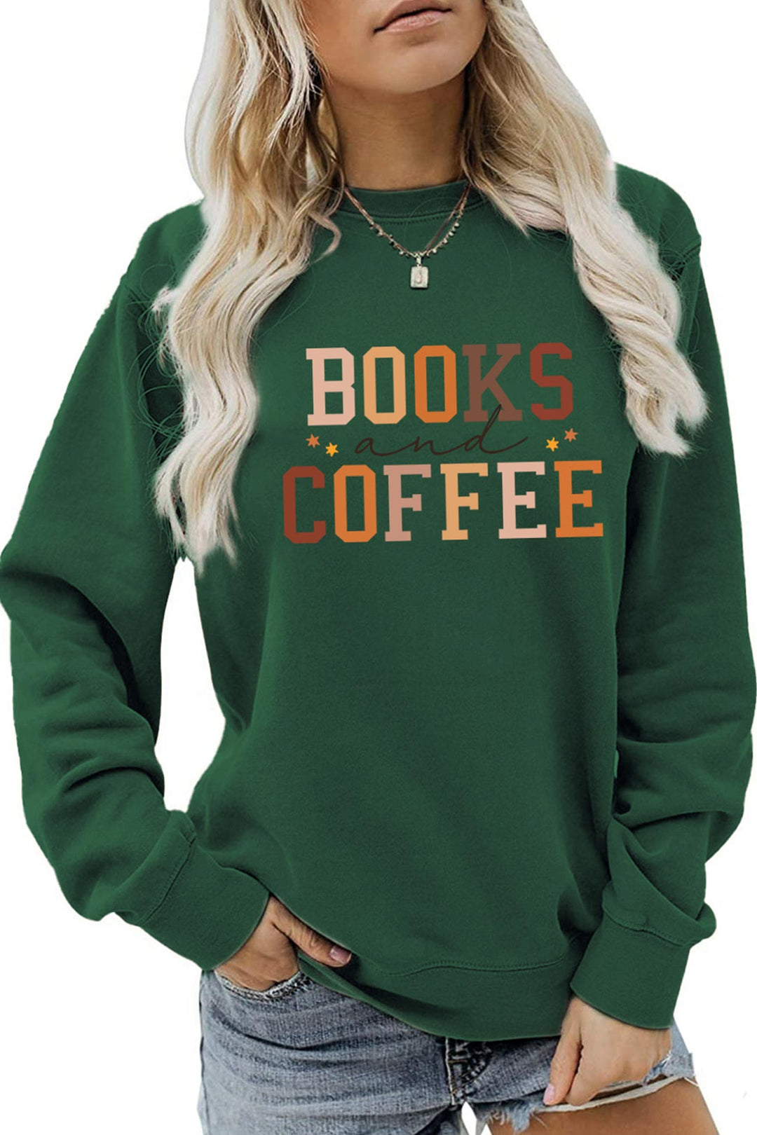 Stilla | Bøger Café Bogstaver Trykte Sweatshirts
