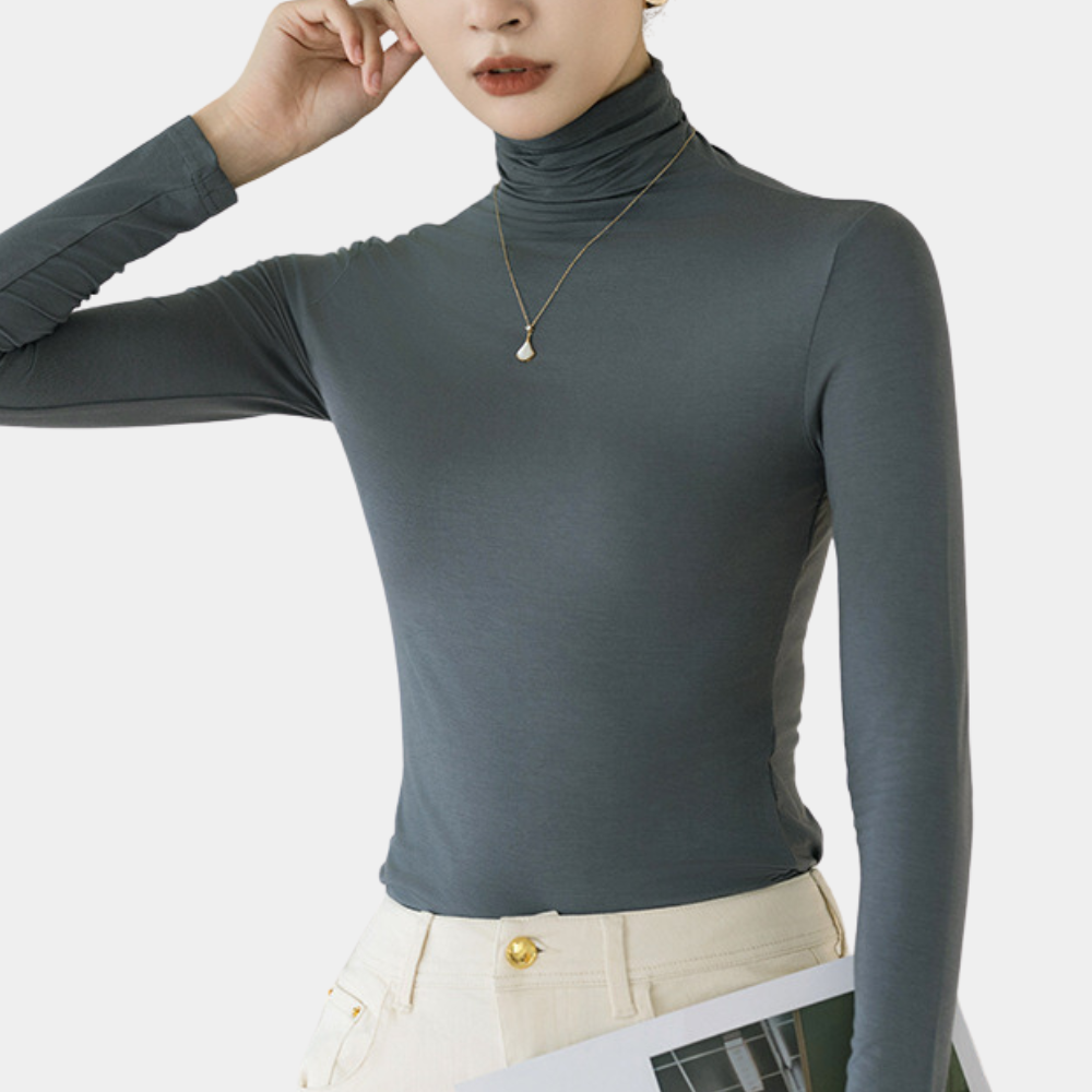 Stilla | Moderne Turtleneck Skjorte til Damer