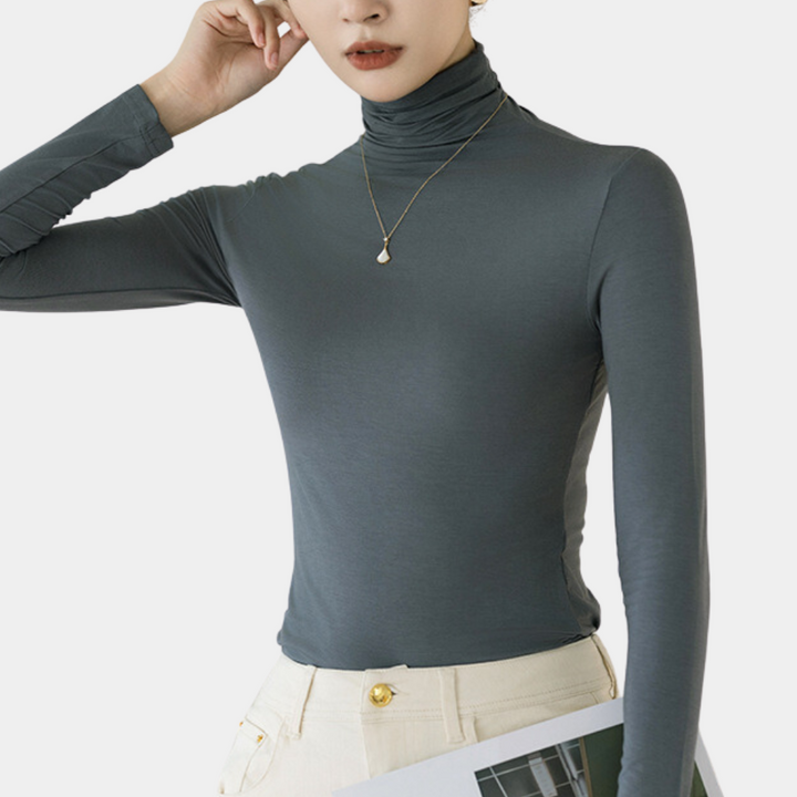Stilla | Moderne Turtleneck Skjorte til Damer