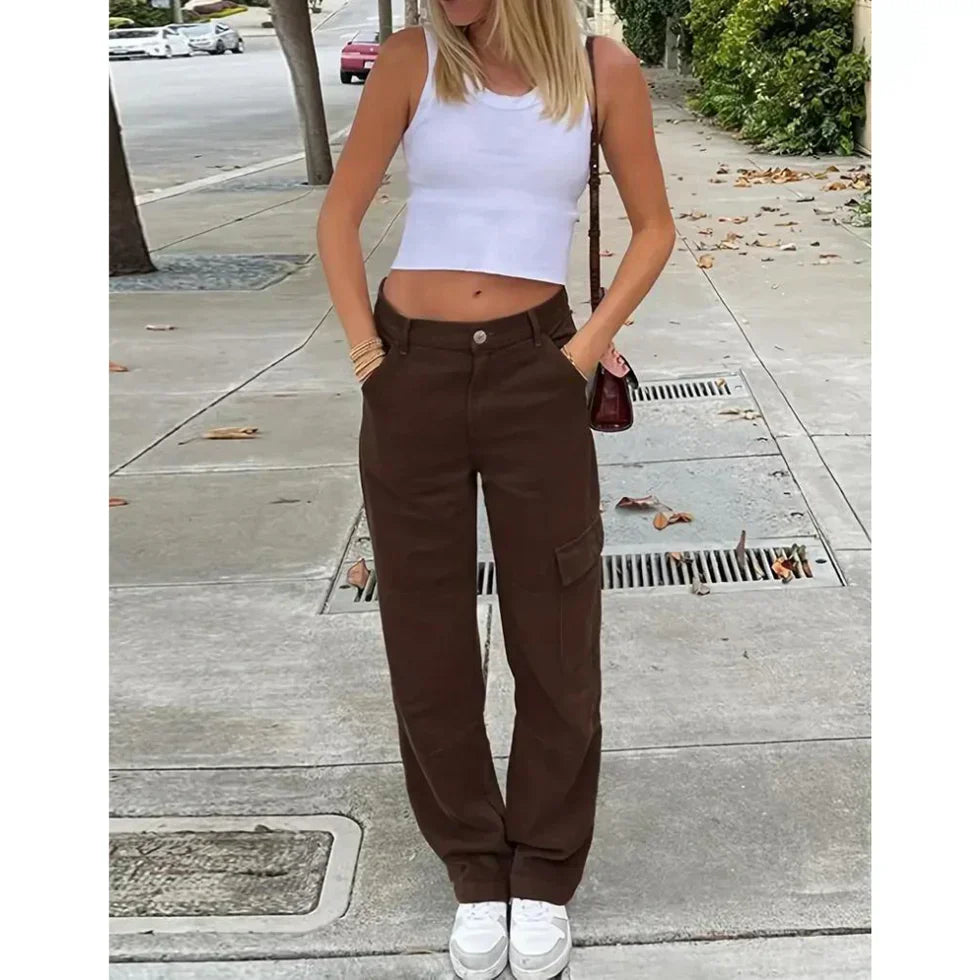Stilla | Trendy Cargo Bukser Dame til Casual Outfits Og Komfort