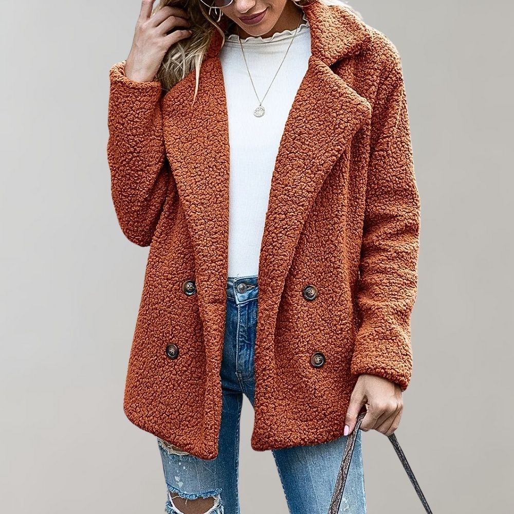 Stilla | Dame Teddy Oversized Jakke