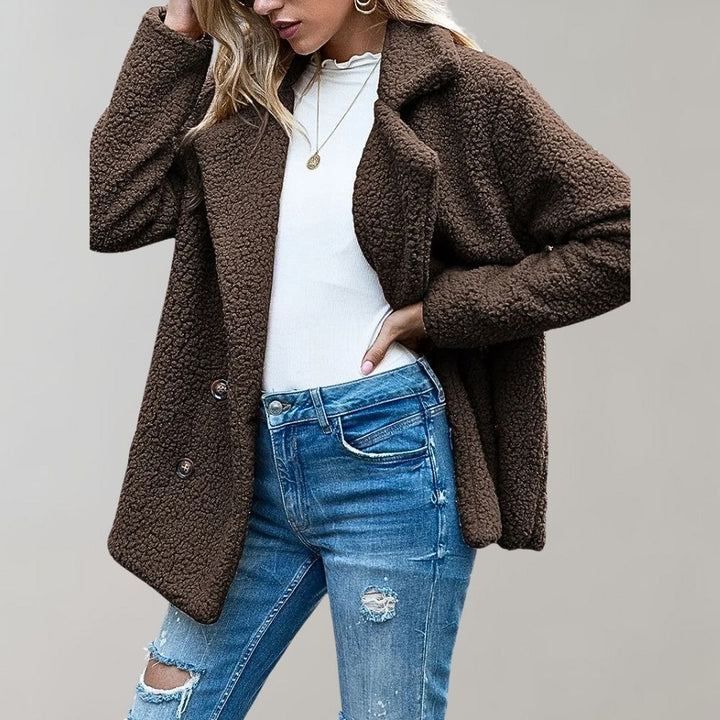 Stilla | Dame Teddy Oversized Jakke