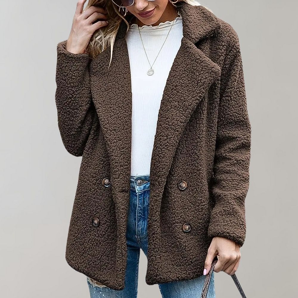 Stilla | Dame Teddy Oversized Jakke