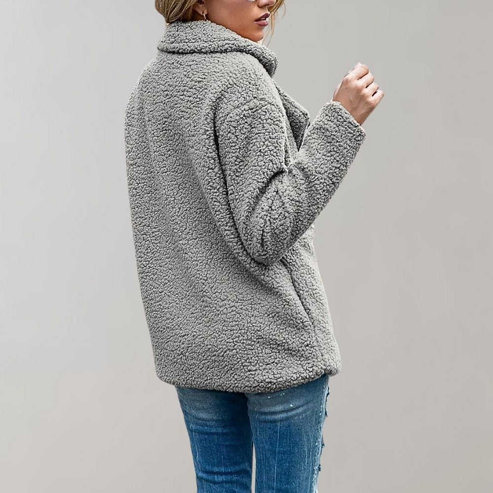 Stilla | Dame Teddy Oversized Jakke