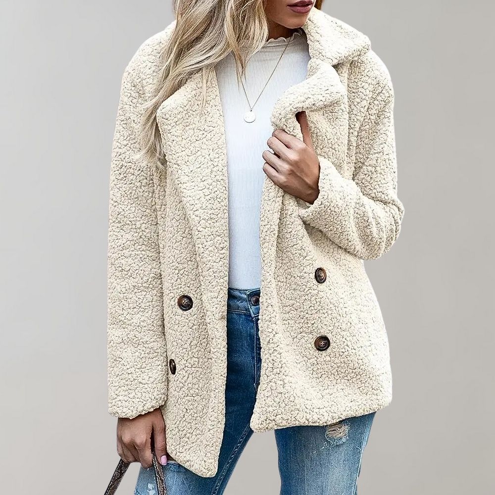 Stilla | Dame Teddy Oversized Jakke