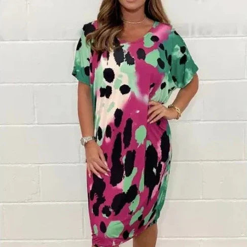Stilla | Casual Kjole Med Leopardprint