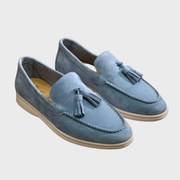 Skovae | Suede Slipper Frynser Slip On Mokassin Tå Lækker & Smart Kjole Sko