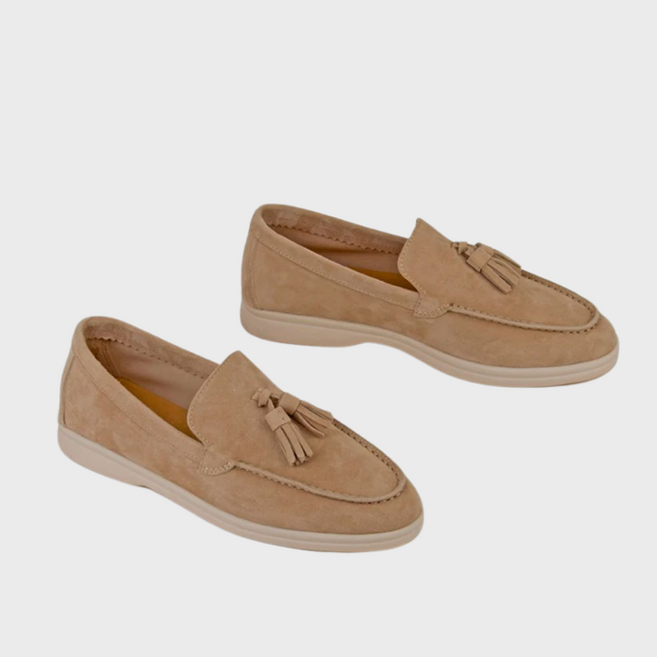 Skovae | Suede Slipper Frynser Slip On Mokassin Tå Lækker & Smart Kjole Sko