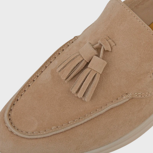 Skovae | Suede Slipper Frynser Slip On Mokassin Tå Lækker & Smart Kjole Sko