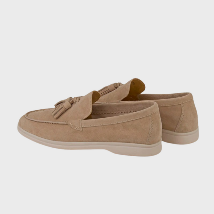 Skovae | Suede Slipper Frynser Slip On Mokassin Tå Lækker & Smart Kjole Sko