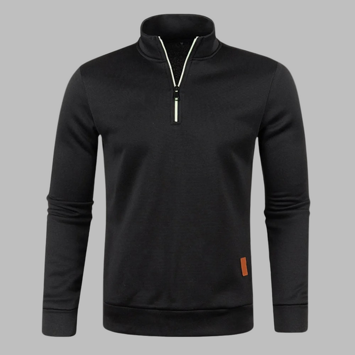 Stilla | Herre sommerpullover med lynlås