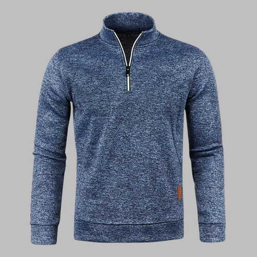 Stilla | Herre sommerpullover med lynlås
