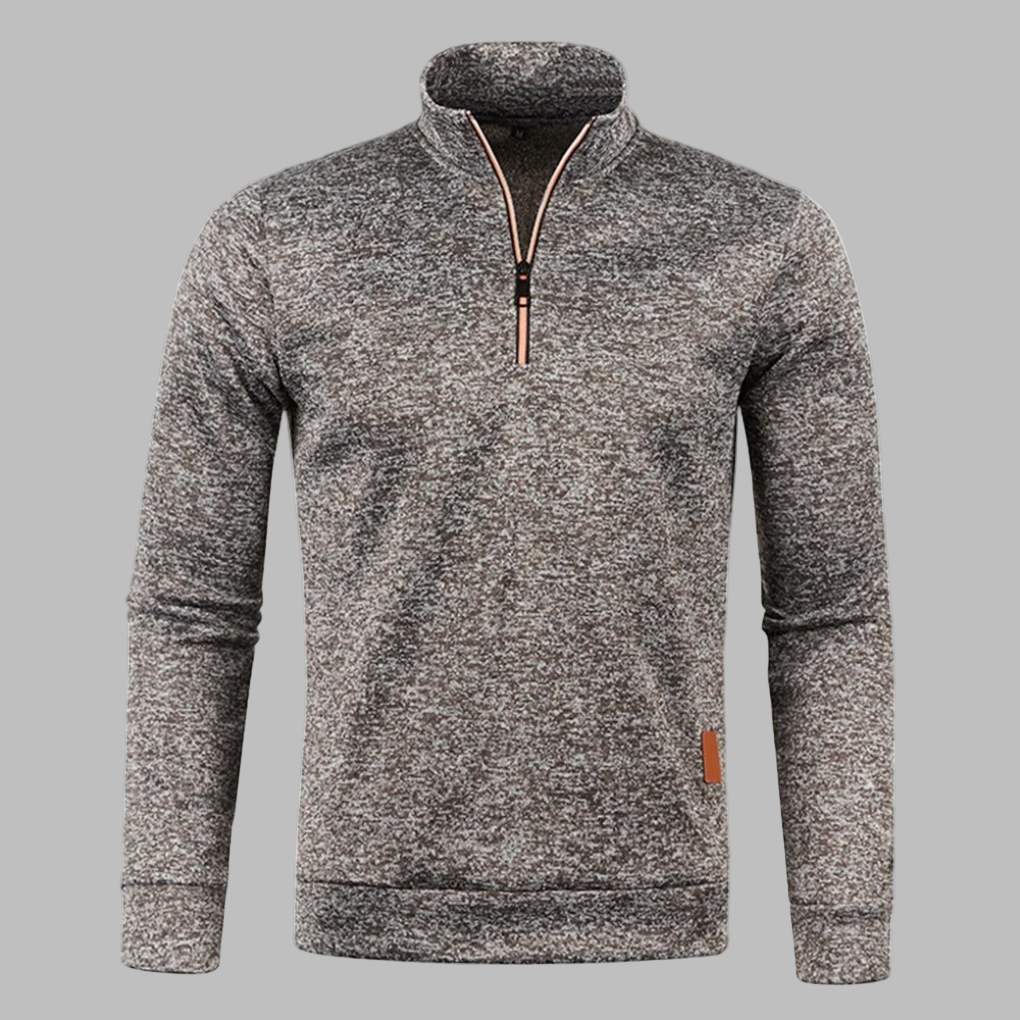 Stilla | Herre sommerpullover med lynlås