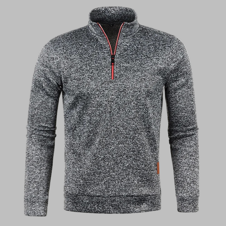 Stilla | Herre sommerpullover med lynlås