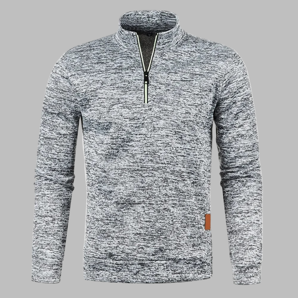 Stilla | Herre sommerpullover med lynlås