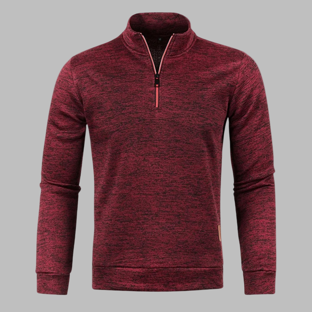 Stilla | Herre sommerpullover med lynlås