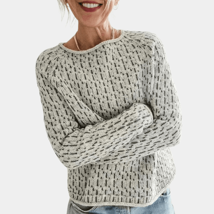 Stilla | Trendy Multifarvet Baggy Sweater