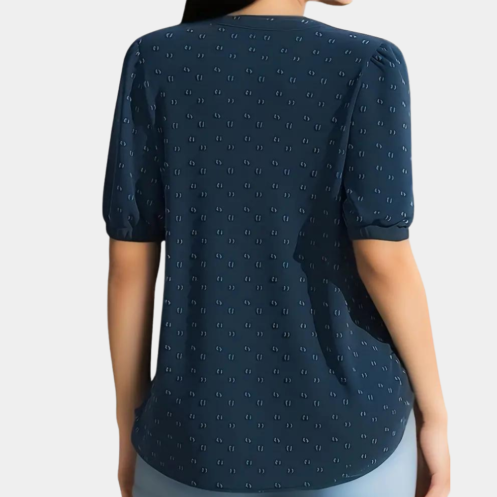 Stilla | Elegant V-hals Bluse til Damer til et Krævende Look