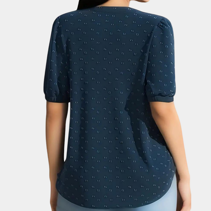 Stilla | Elegant V-hals Bluse til Damer til et Krævende Look