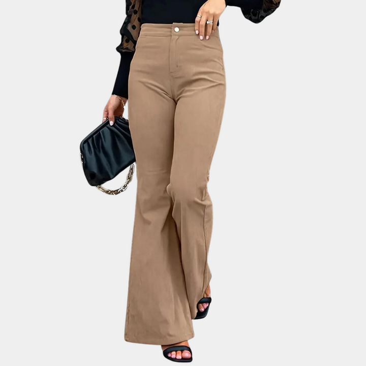 Stilla | Damebukser Sort Regular Fit Elegant