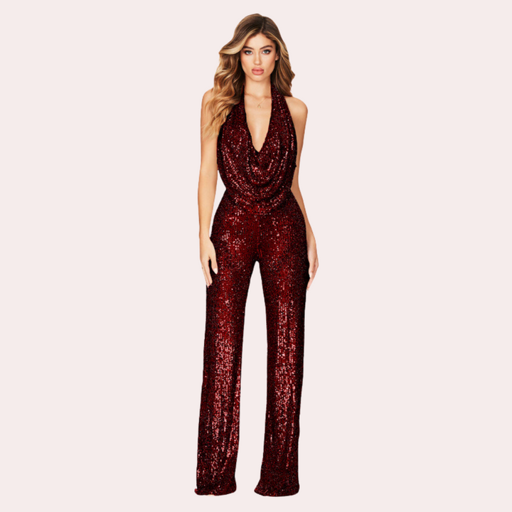 Stilla | Glitrende Glamour-Jumpsuit til Kvinder