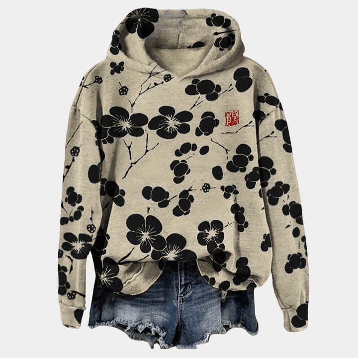 Stilla | Plum Blossom Hættetrøje