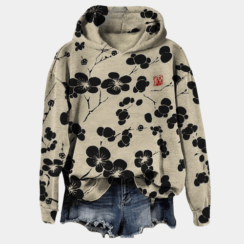 Stilla | Plum Blossom Hættetrøje