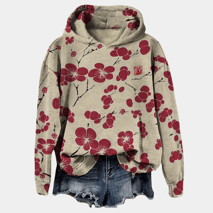 Stilla | Plum Blossom Hættetrøje