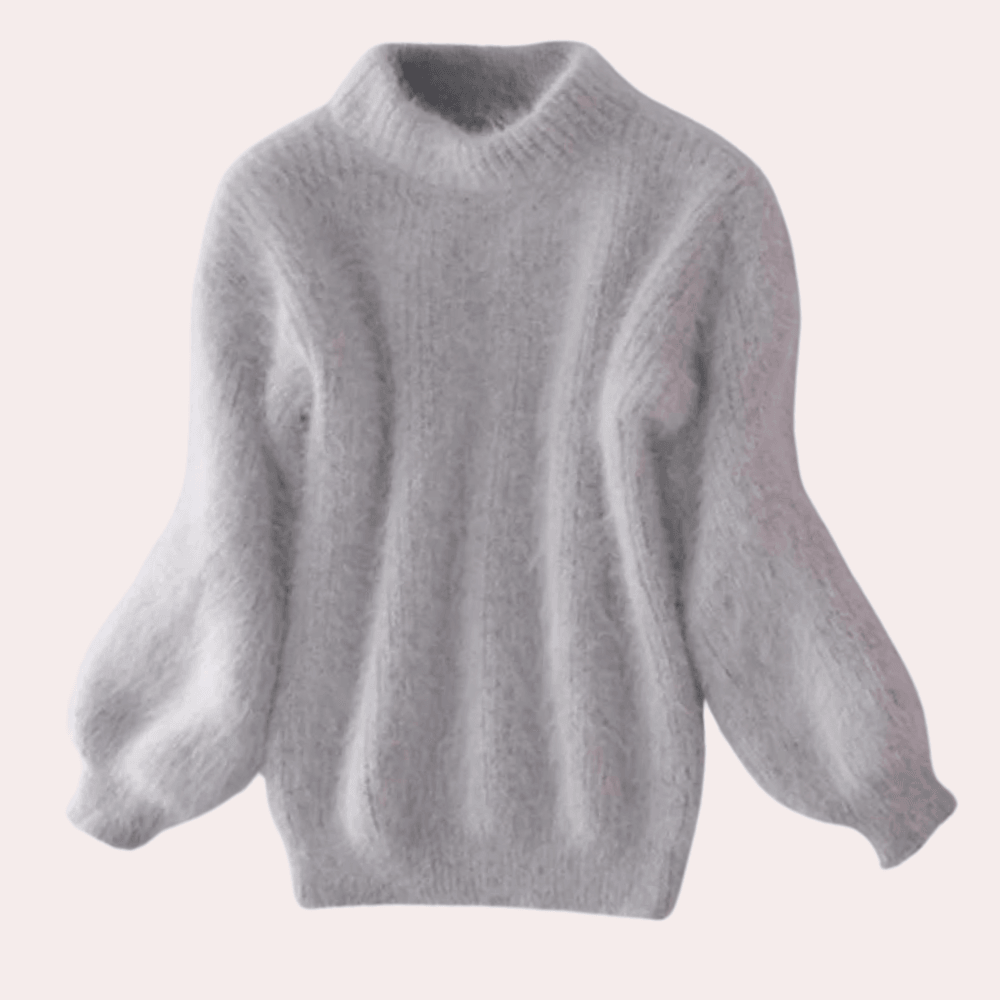 Stilla | Løs Sweater med Halvhøj Hals