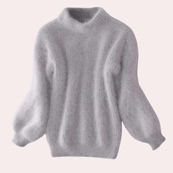Stilla | Løs Sweater med Halvhøj Hals