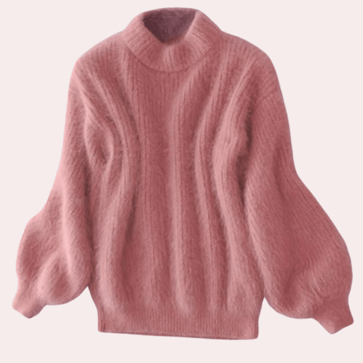 Stilla | Løs Sweater med Halvhøj Hals