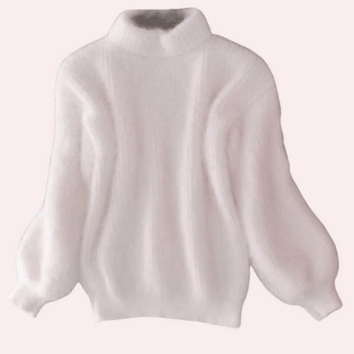 Stilla | Løs Sweater med Halvhøj Hals