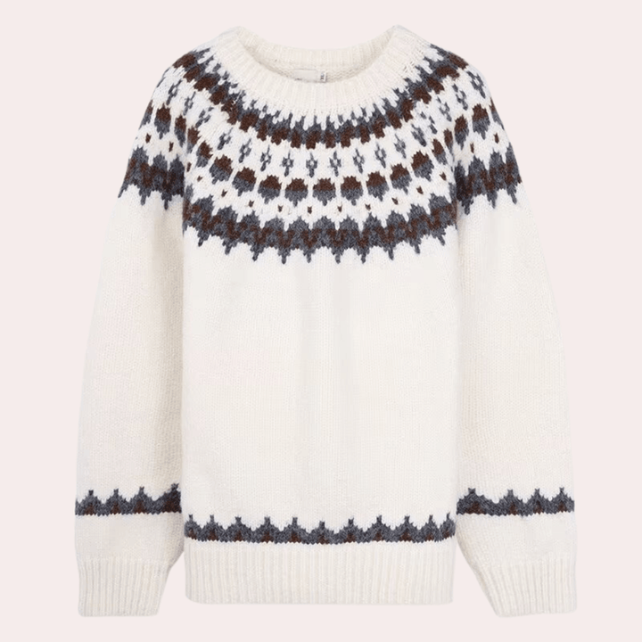 Stilla | Kontrast Strikket Sweater til Mænd
