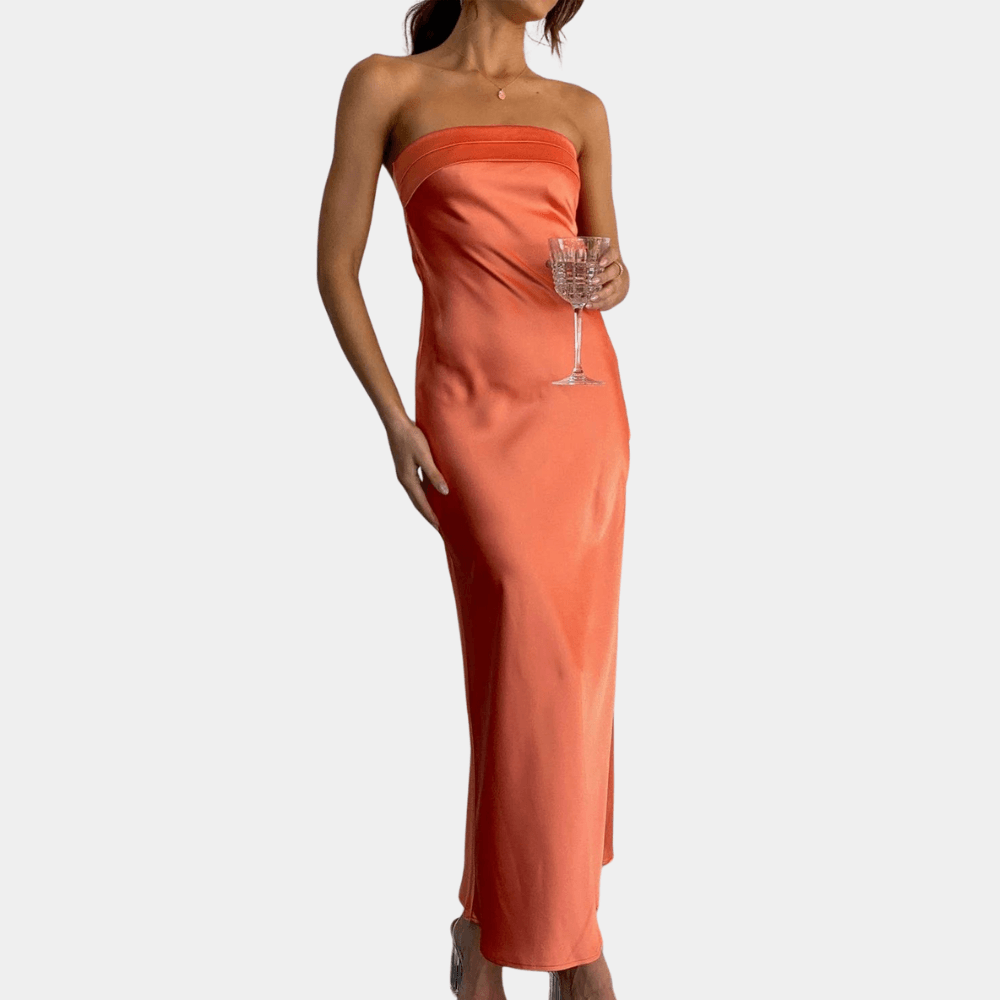 Stilla | Rygfri Tube Top Kjole