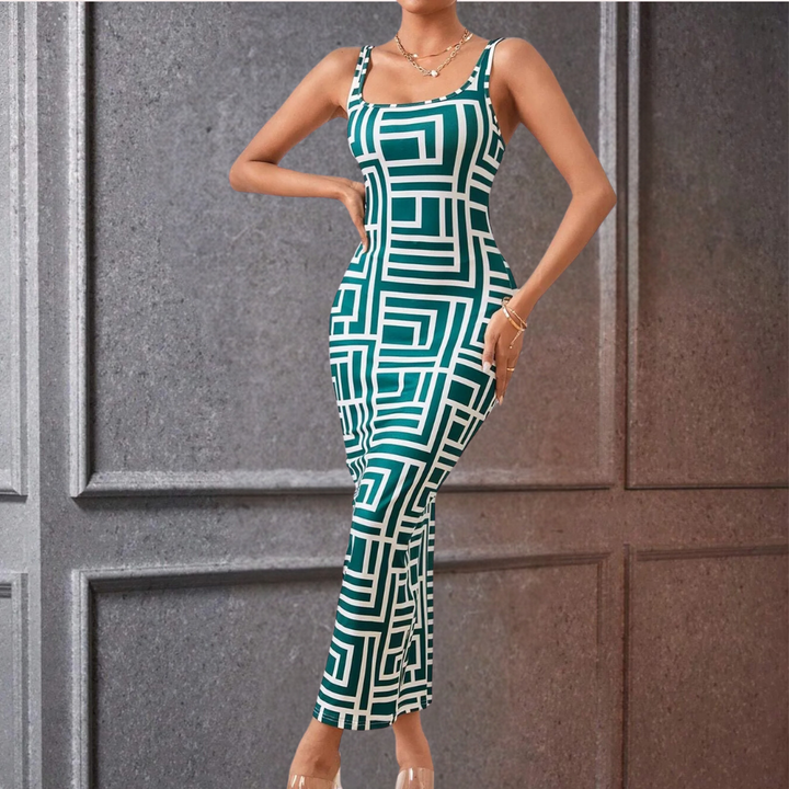 Stilla | Geometrisk Bodycon-Kjole til Kvinder