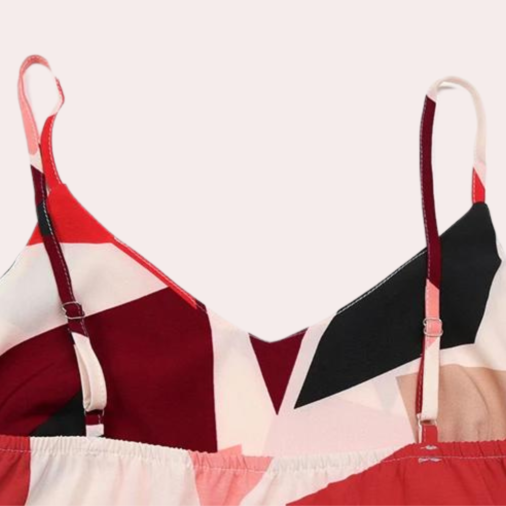 Stilla | Elegant Midikjole med Dråbeformet Talje