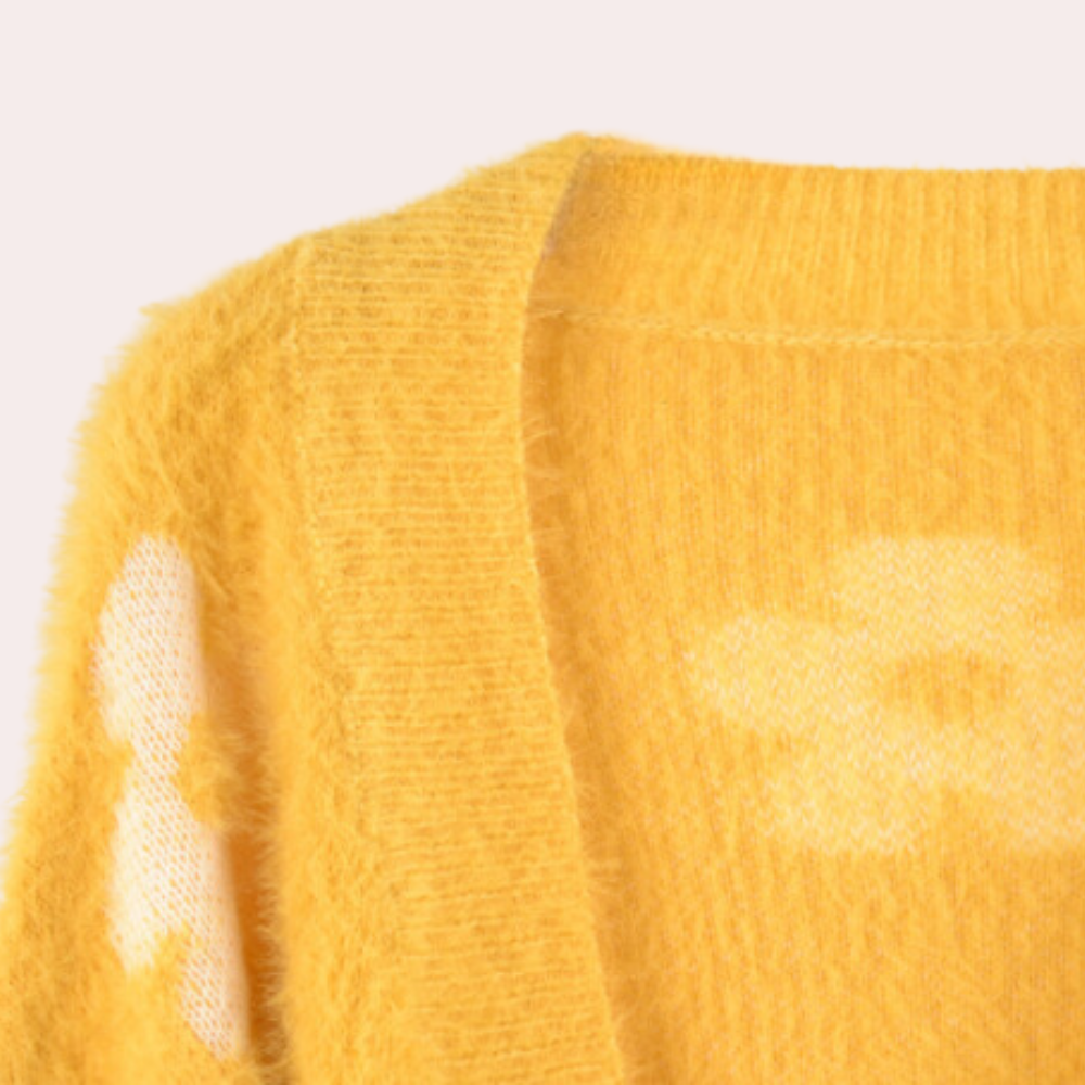 Stilla | Sød sweater i Floral Douillet med fantasifulde ærmer