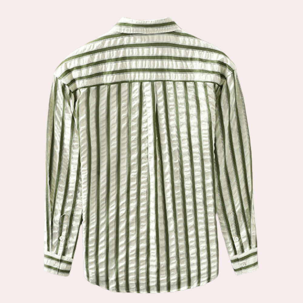 Stilla | Trendy Stribet Herreskjorte med Moderne Stil