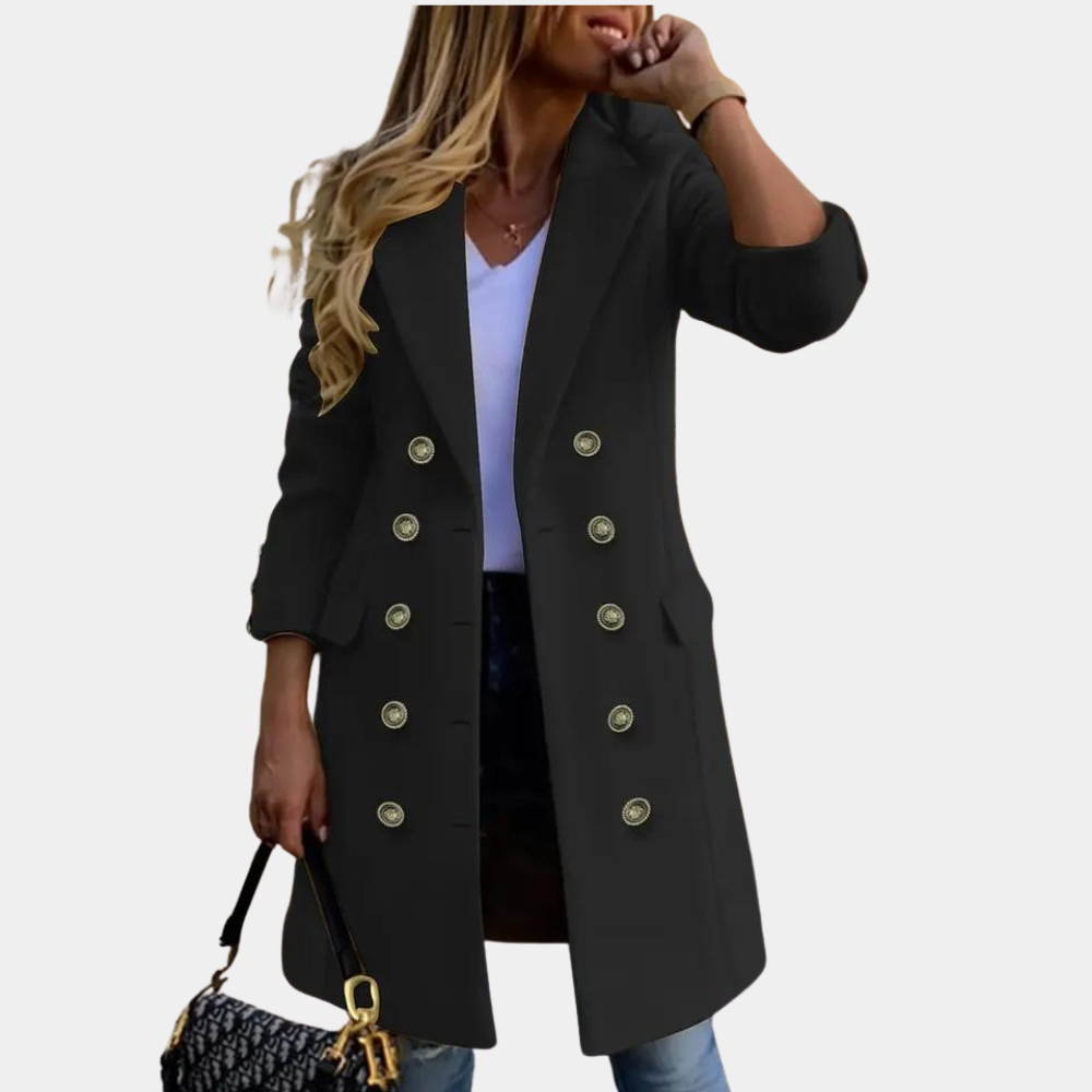 Stilla | Moderigtig Dobbeltradet Damefrakke