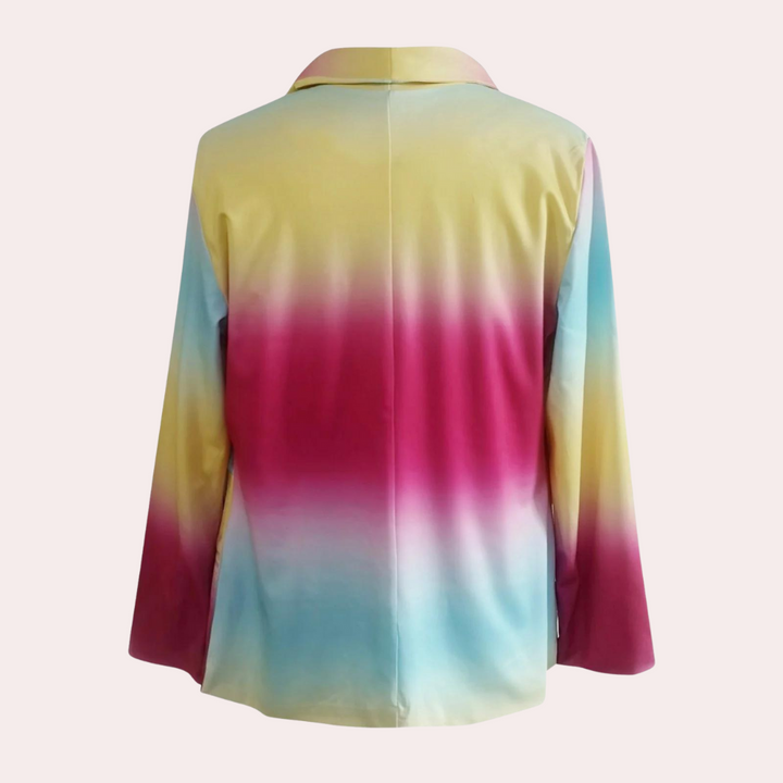 Stilla | Farverig Tie-Dye Blazer til Kvinder