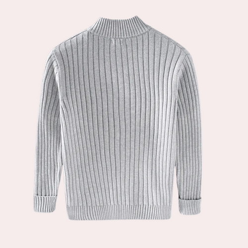 Stilla | Strikket Cardigan med Stilfuld Lynlås