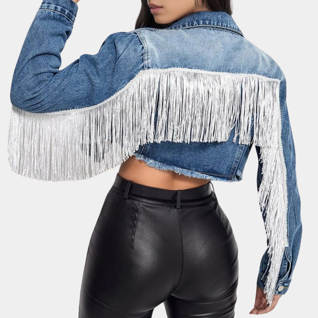 Stilla | Stilfuld Cropped Retrojakke til Kvinder