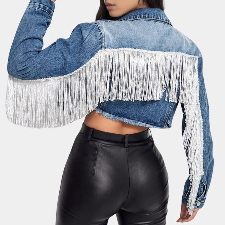 Stilla | Stilfuld Cropped Retrojakke til Kvinder