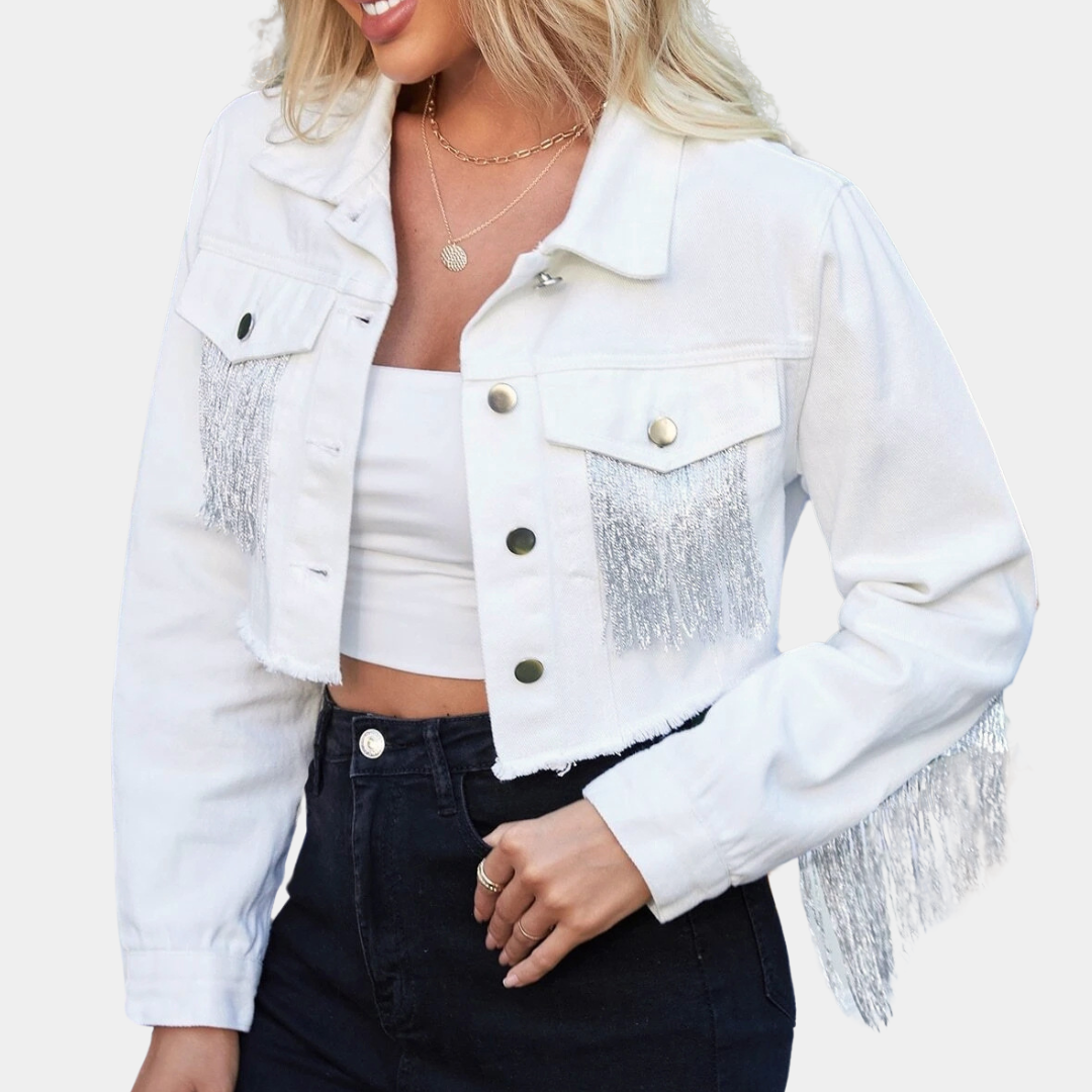 Stilla | Stilfuld Cropped Retrojakke til Kvinder